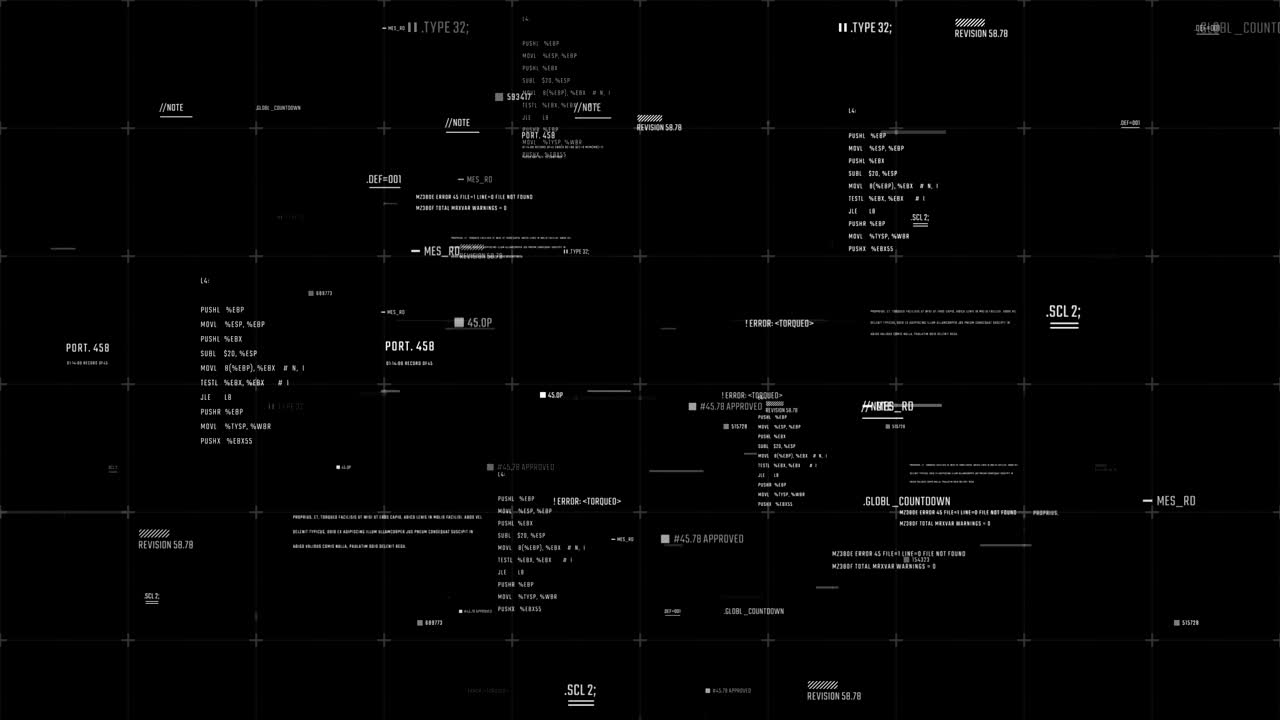 HUD abstract background with information moving on a screen.
