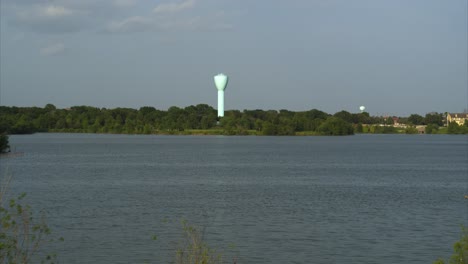 aerial view of brays bayou in west houston, texas