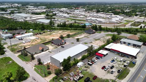 Business-Establishments-Along-Highway-In-Panama-City,-Florida