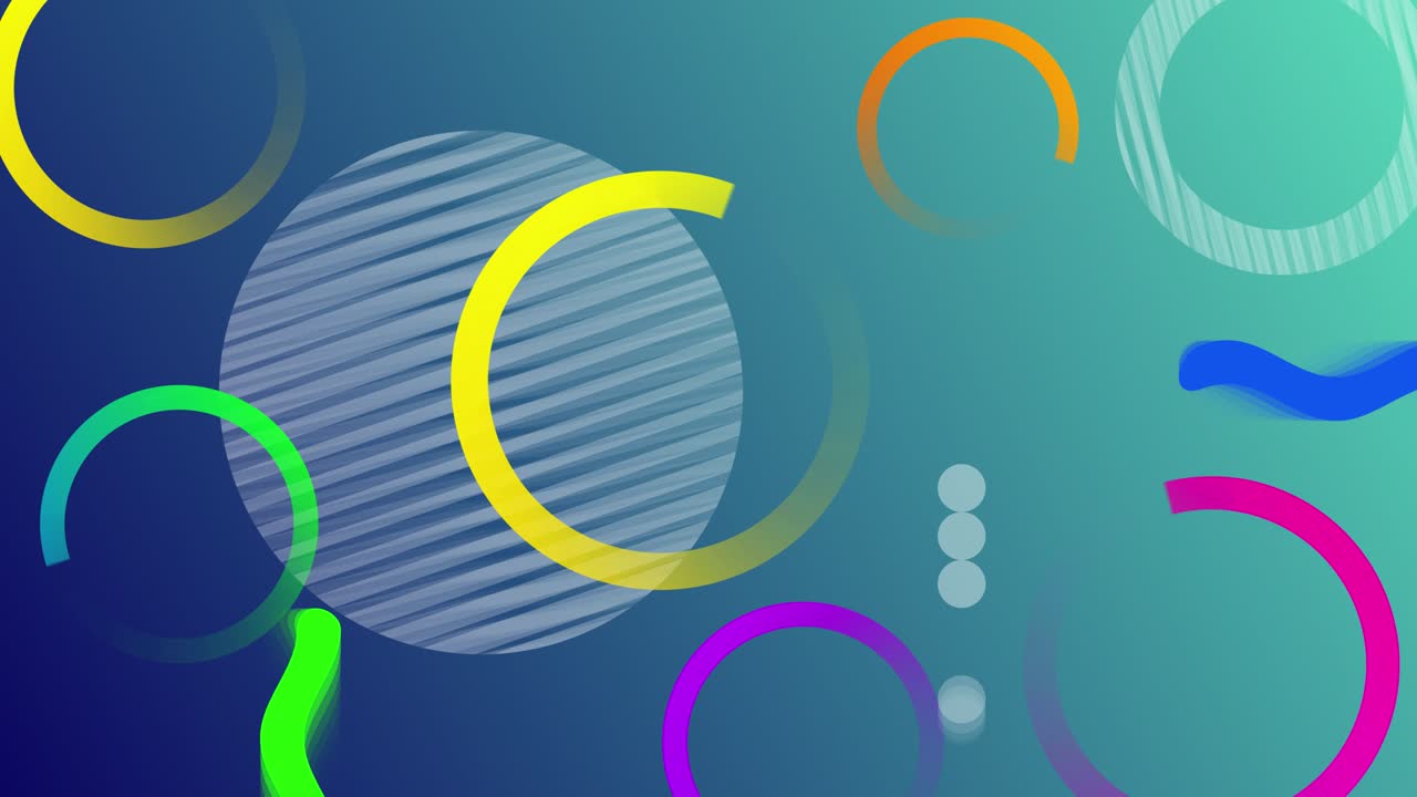 fondo de colores abstractos con anillos.