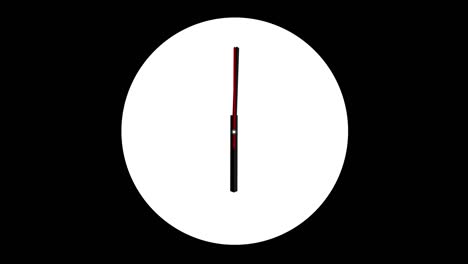 clock timelapse looping 12 hours - clock - wall clock - minimal abstract motion 3d rendering clock time concept time lapse hours - clock time lapse - clock time lapse loopable - 12 hours timelapse - white color clock loop - black background - clock time