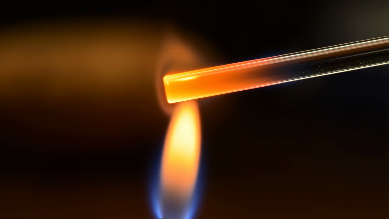 Heating a Glass Tube with a Flame