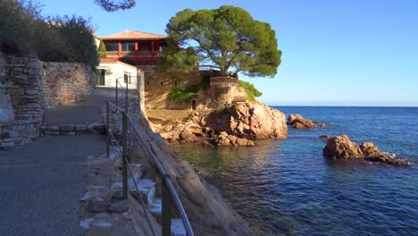 camino de ronda european beach in mediterranean spain white houses calm sea turquoise blue begur costa brava ibiza