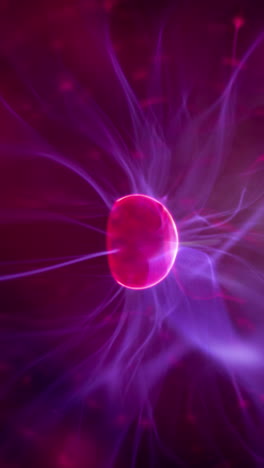 electrical energy of plasma ball in vertical