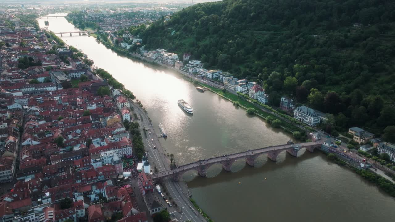 Veduta aerea di Heidelberg, Germania