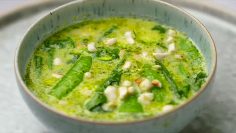 Thai curry bowl rotating