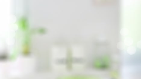 flying of watermelon and slices in white kitchen background