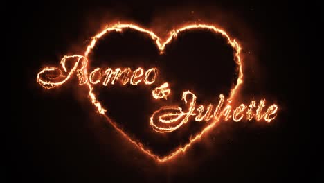 romeo and juliet - burning heart