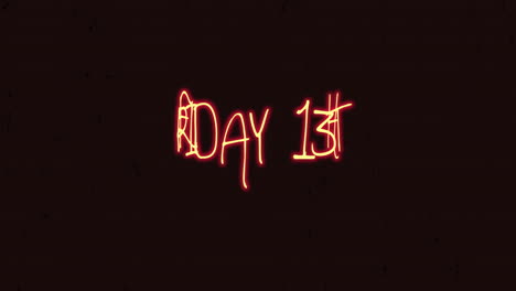 friday 13th on dark red grunge texture