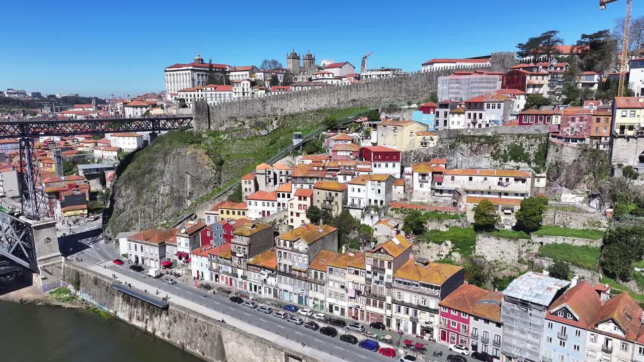 Porto Skyline At Porto In Porto District Portugal. Downtown Landscape. Cultural Heritage. Old Town Scenery. Porto Skyline In Portugal. Portugal Skyline. Travel Landscape