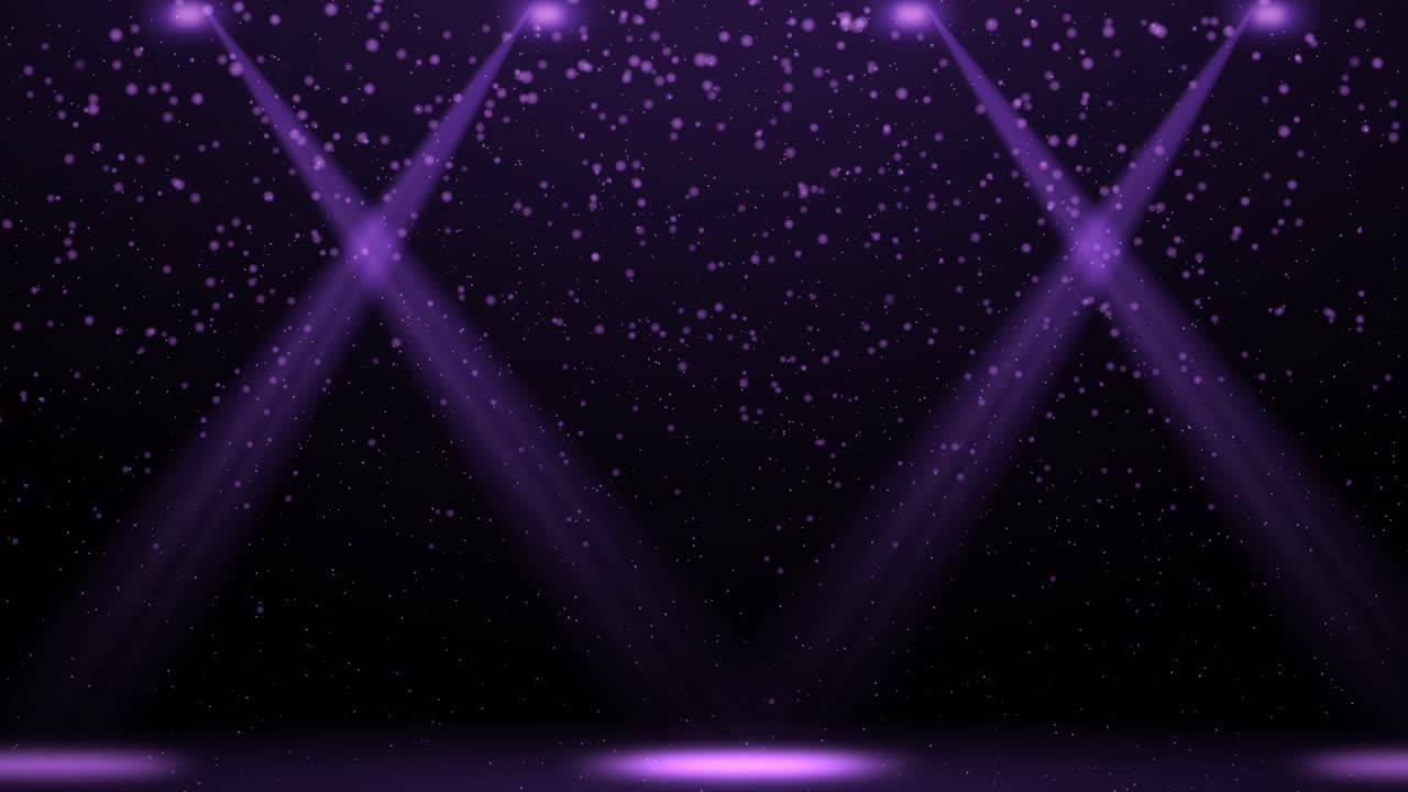 focos violetas dinámicos con partículas flotantes