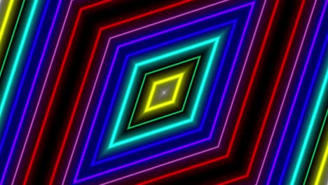 neon geometric pattern illumination animation motion graphics