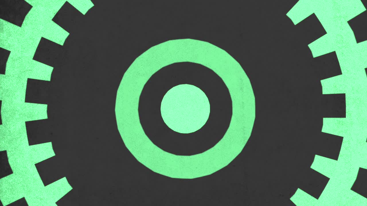 patrón de 8 bits con píxeles verdes y círculos