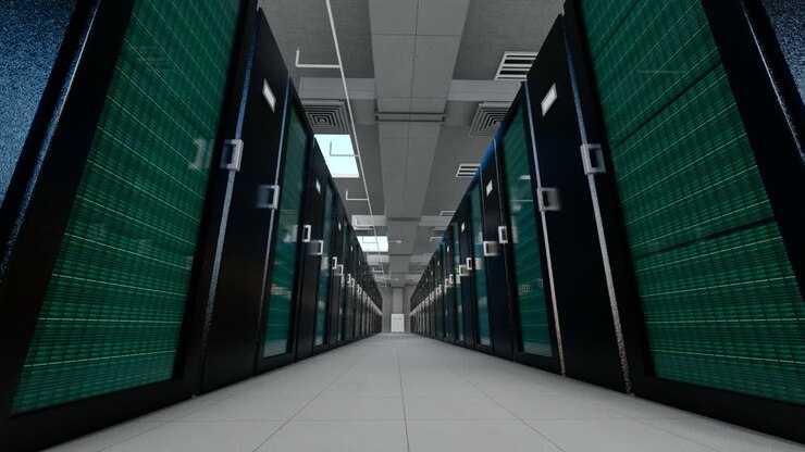 Background of big data server room
