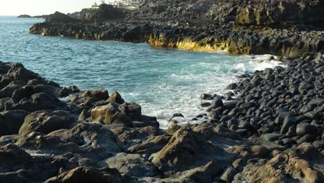 charming seaside los gigantes tenerife shore island spain
