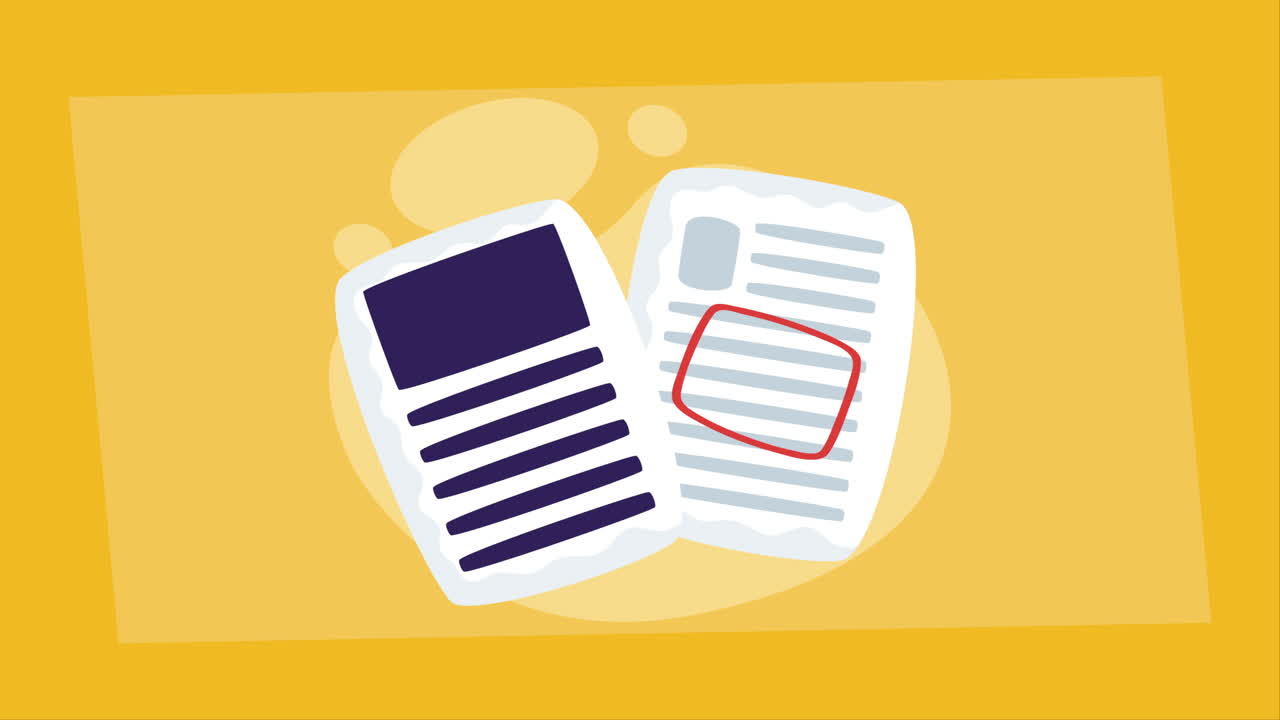 documentos con marca roja