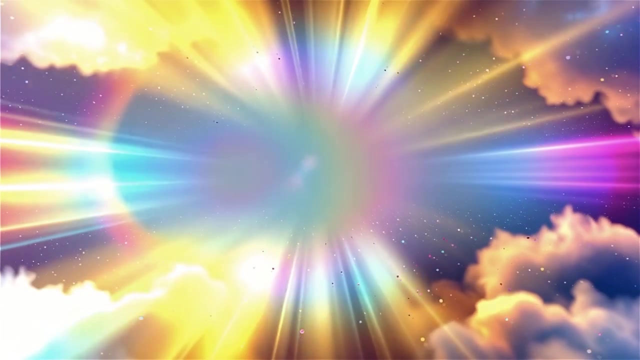 Christian Heavenly Light Worship Background