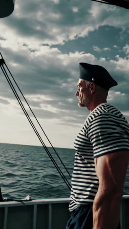 contemplative sailor