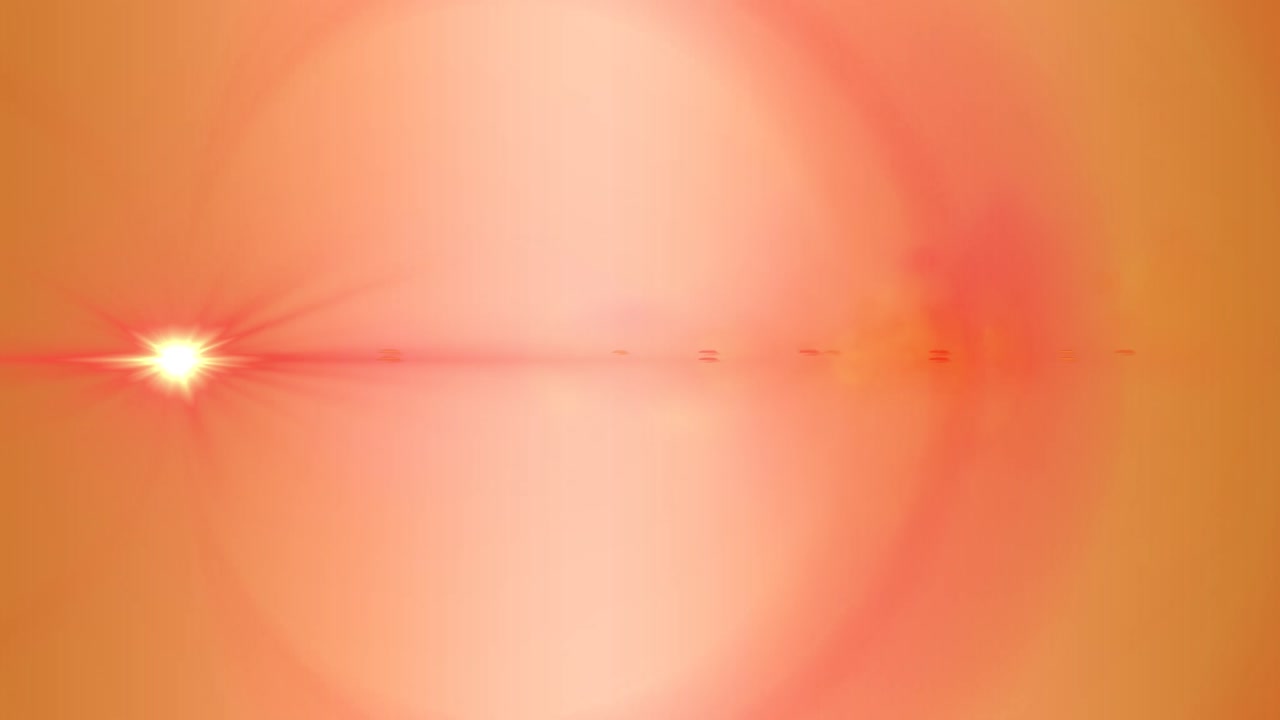 오렌지색 배경에 있는 빛의 반점들의 애니메이션