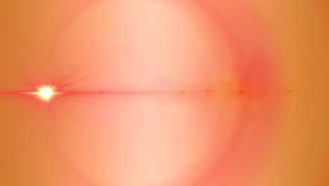 animación de puntos de luz sobre un fondo naranja