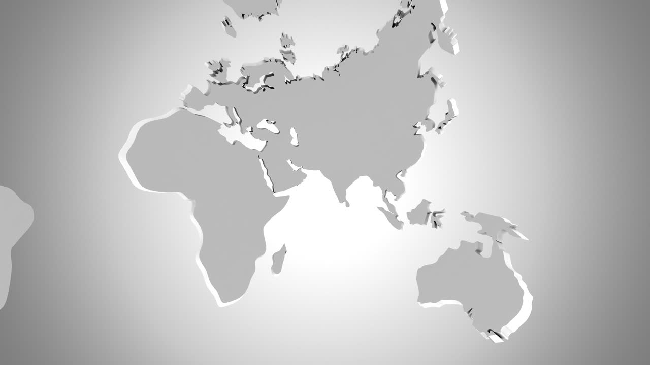 el mapa del mundo se convierte en un globo. una mirada al interior