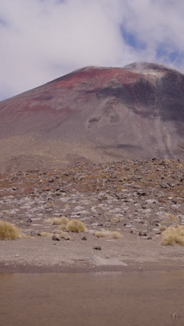 volcanic landscape of a new zealand mountain