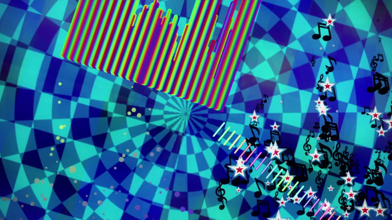 음악 스트럼 빈티지 vj 루프