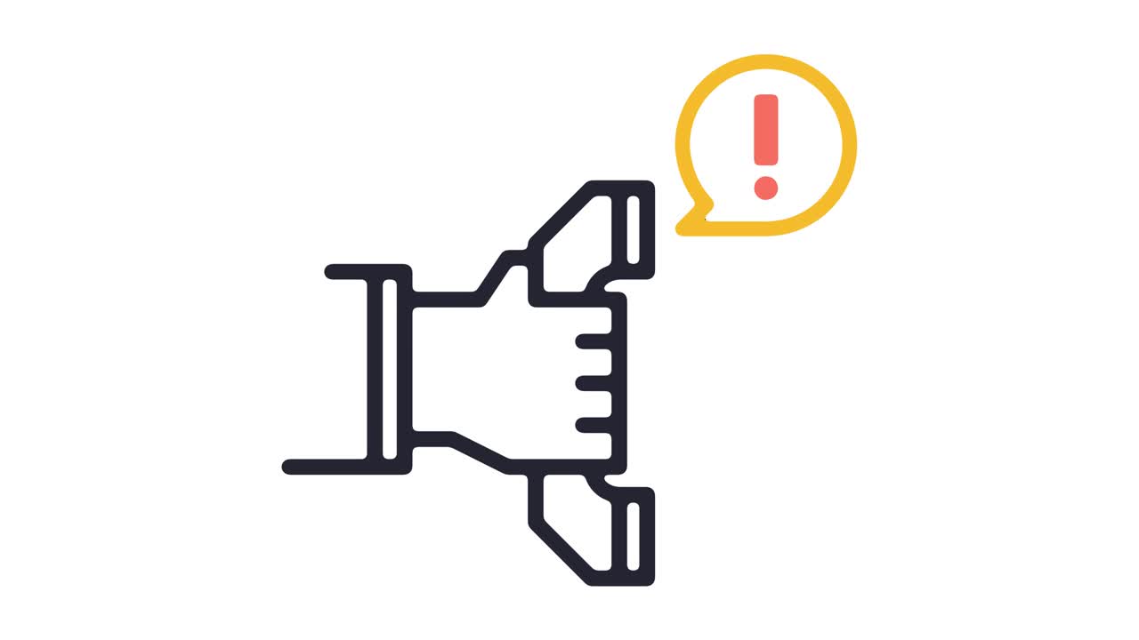 Emergency Call Line Icon Animation with Alpha