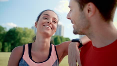 little chat after the workout, katowice, poland