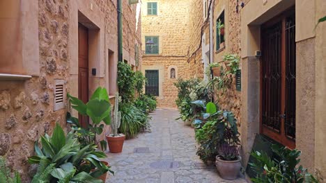 picturesque street of the town of fornalutx