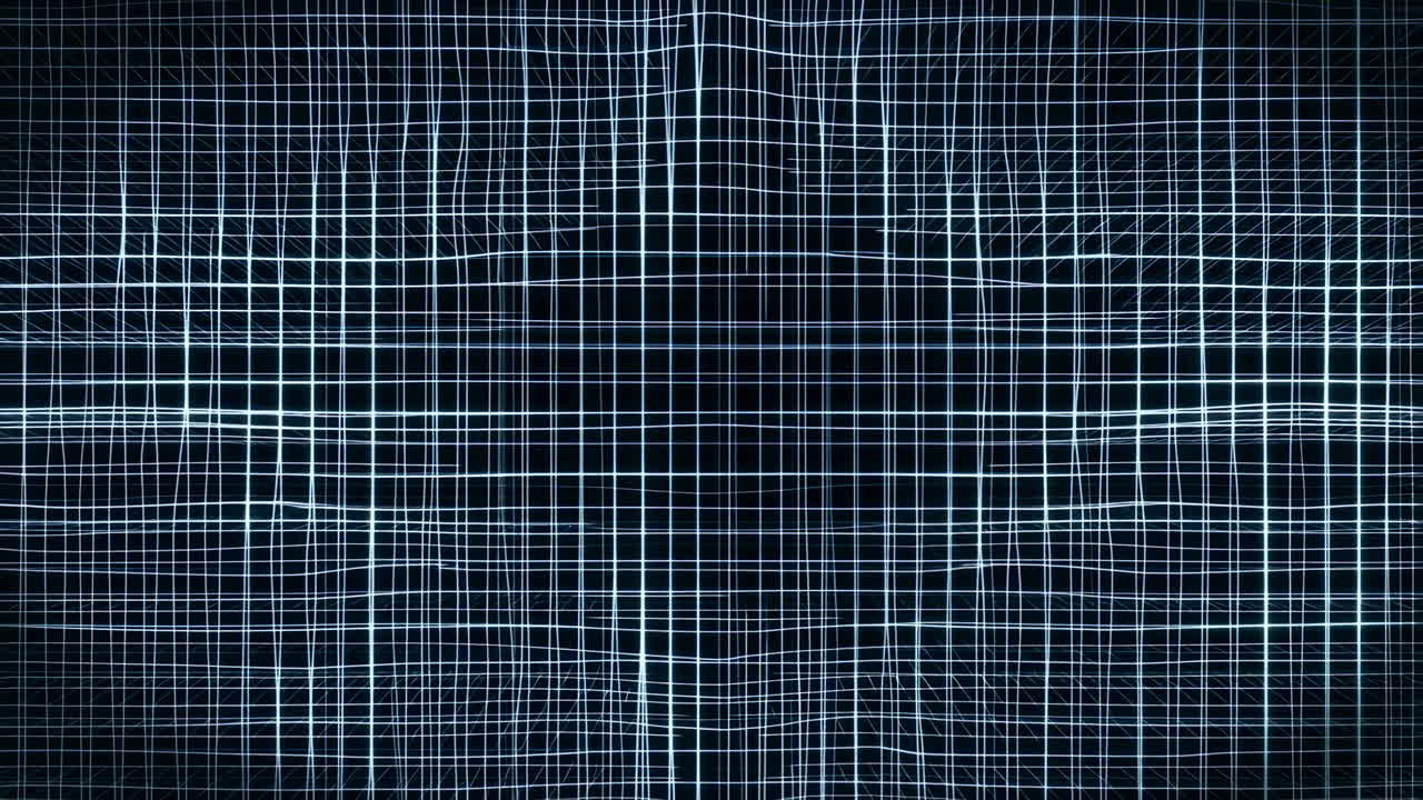 Abstract Digital Grid Lines Warping Seamless Loop