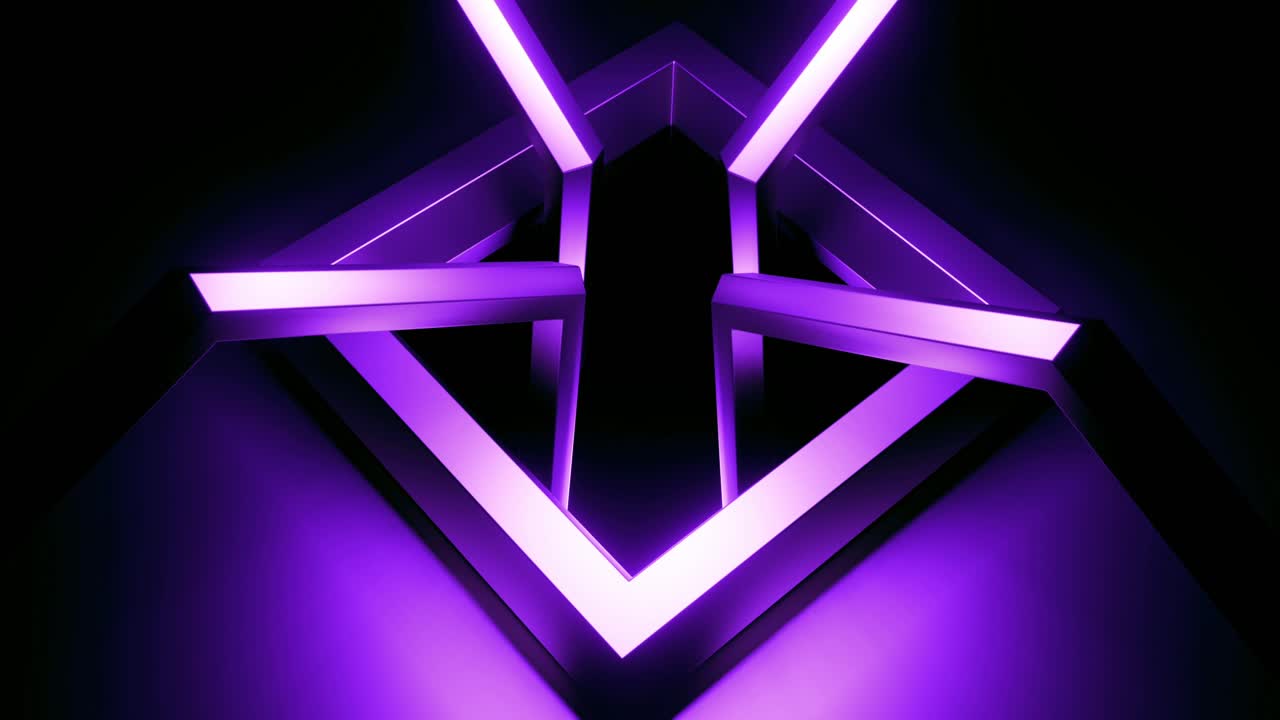 Abstract Geometric Purple Background | Premium Stock Video Footage