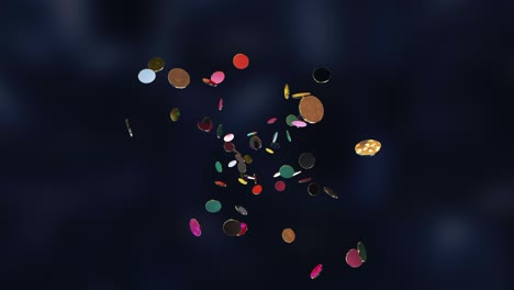 animación de salto dinámico abstracto colorido en 4k