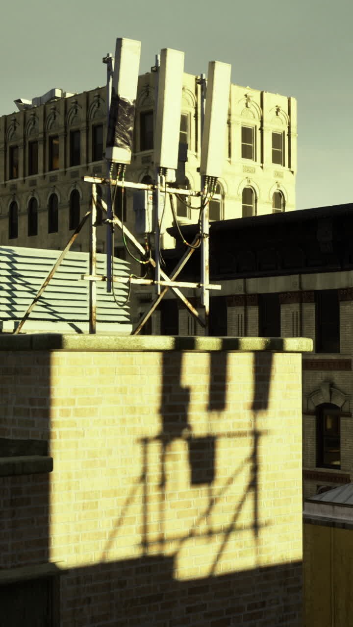 Urban rooftops showcasing architectural diversity in a city skyline