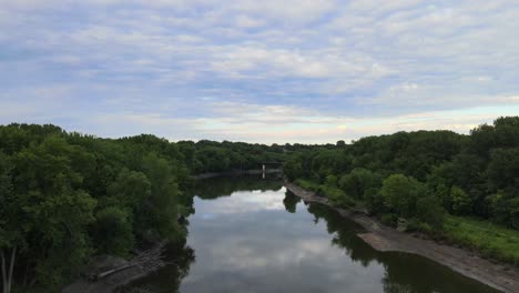 a stroll down a scenic river on the southern side of the twin cities in minnesota