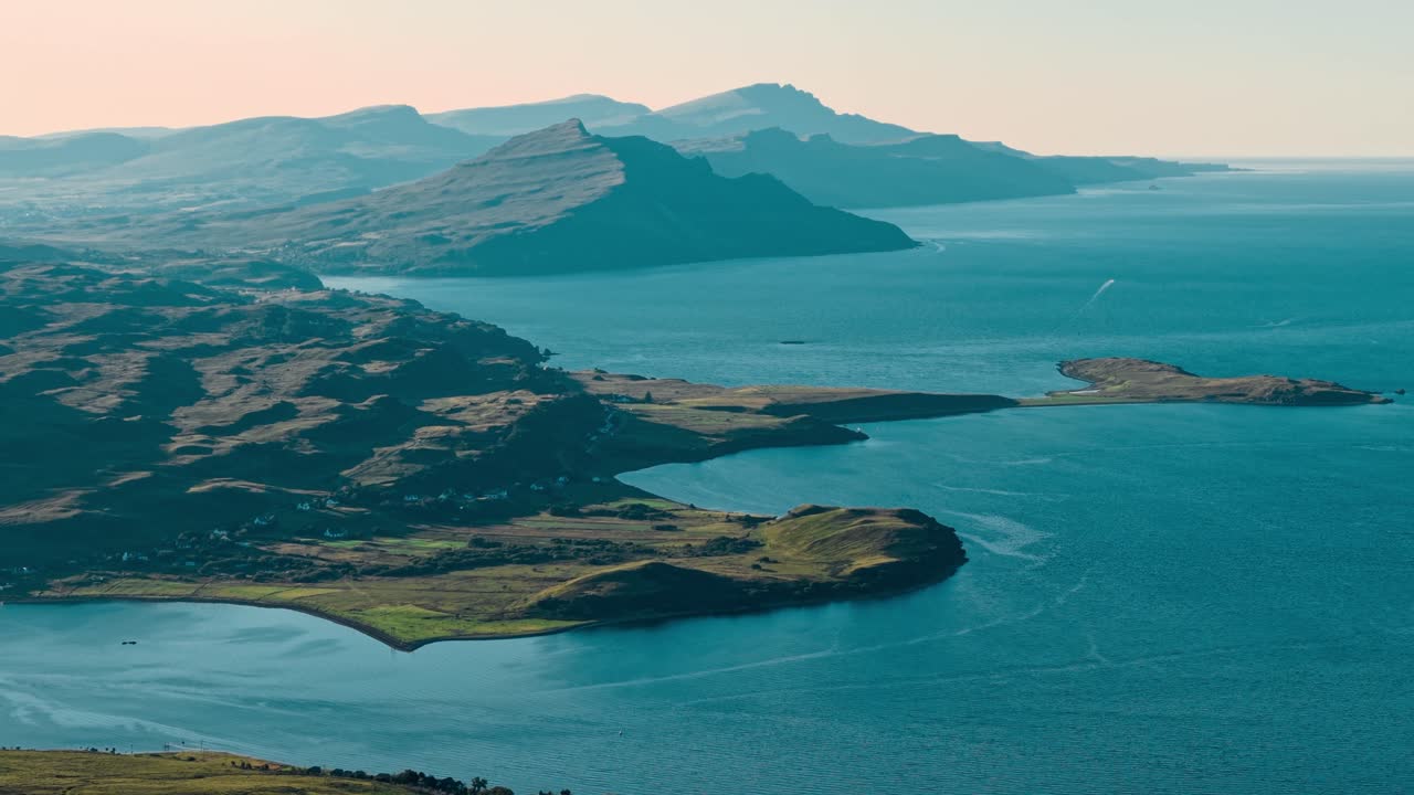 Scenic Coastal Landscape with Mountains