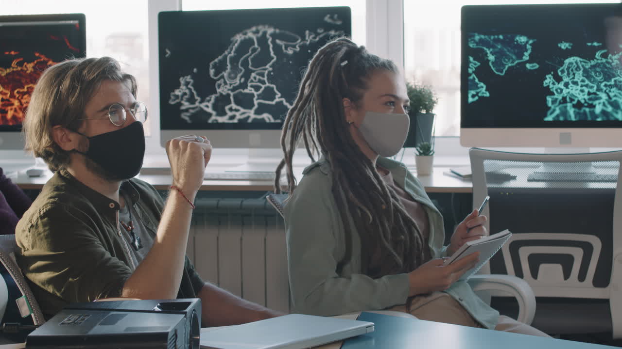 Business Meeting in a Modern Office Setting