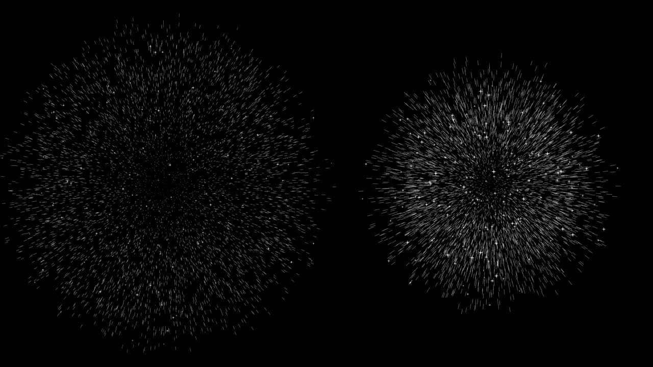 Animazione fuochi d'artificio grafica in movimento