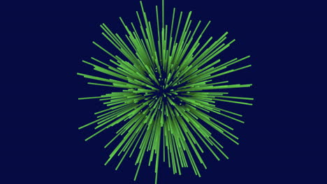 Dynamic-green-burst-against-blue-background