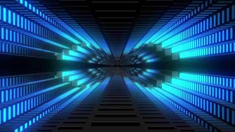 futuristic glowing tunnel visualizer