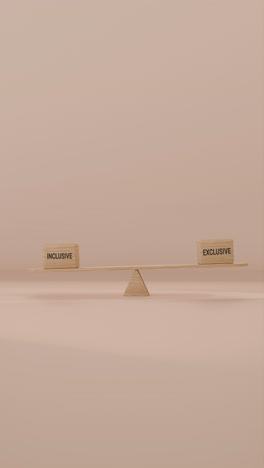 veritcal video of inclusive and exclusive balancing on seesaw