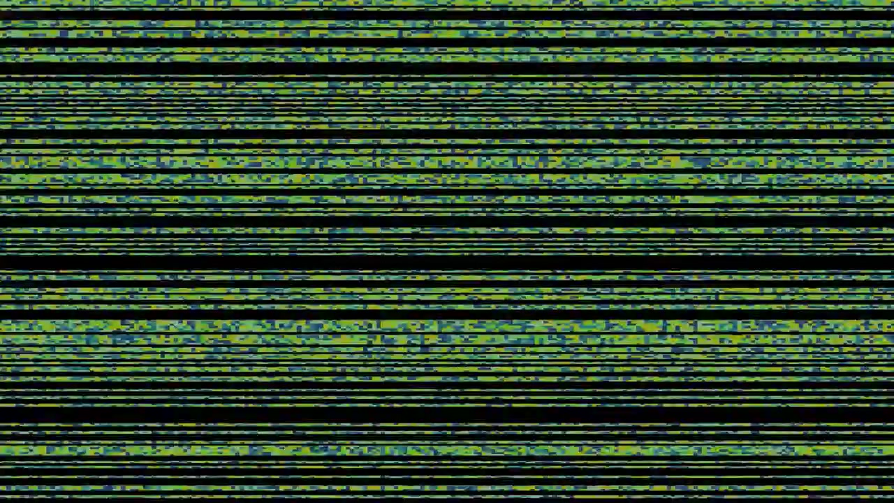Digital Glitch Effect with Horizontal Lines and Noise