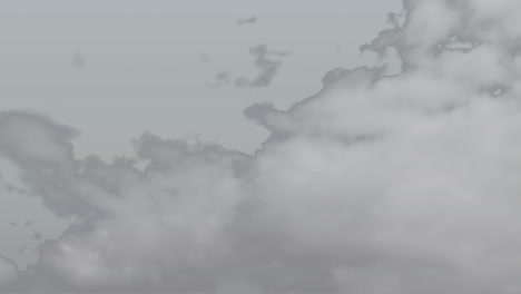animación del cielo lleno de nubes en movimiento