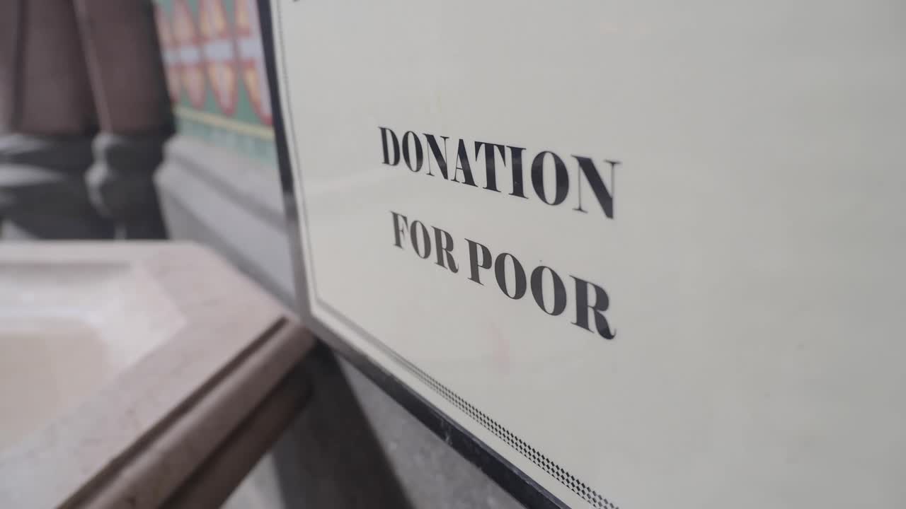 Donation for the Poor Sign