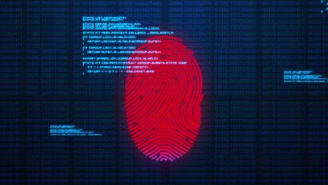 Animation-of-fingerprint-and-data-processing-over-black-background