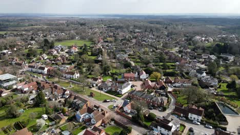 village of stock essex uk aerial footage