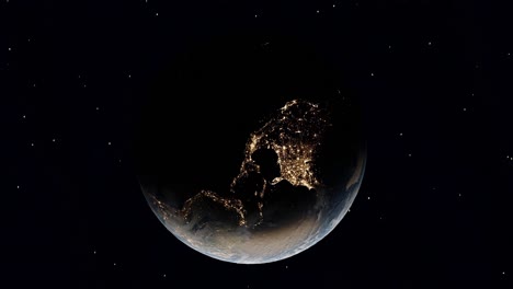 the twilight glow: earth's nighttime splendor vertical