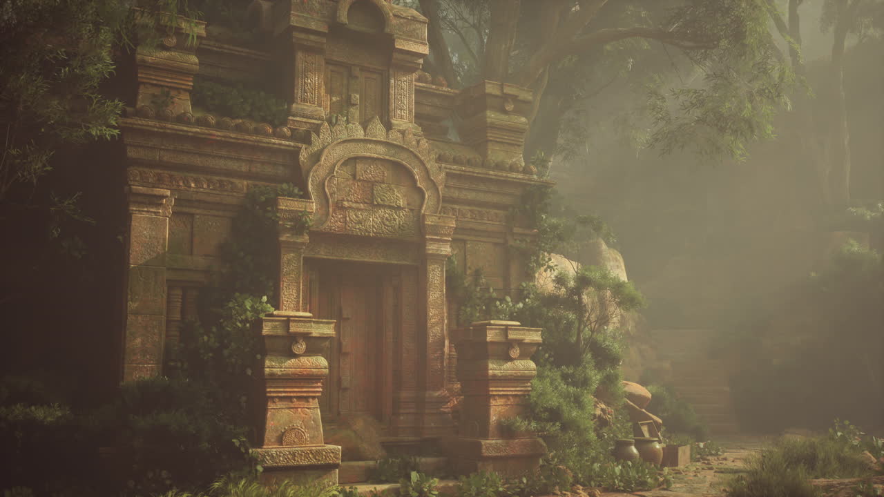 templo inca abandonado en el bosque