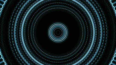 animación de fondo de movimiento abstracto de 4k círculo o flujo de esfera con luz y proyecciones bucle sin costuras