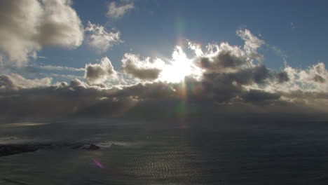 time-lapse de la tormentosa costa oeste